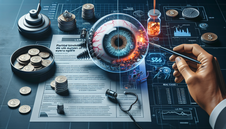 Ceguera parcial por error en cirugía ocular: caso real con pensión vitalicia