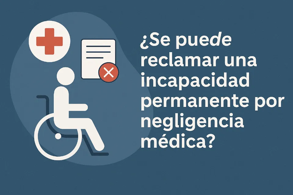 ¿Se puede reclamar una incapacidad permanente por negligencia médica?