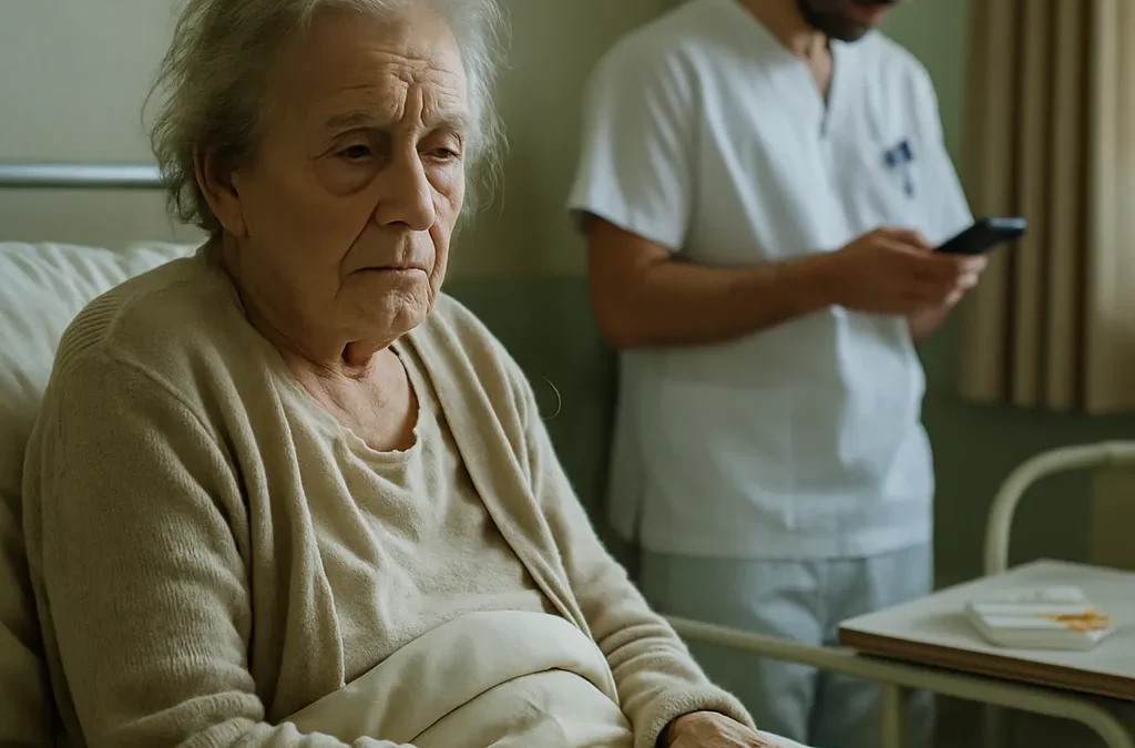 ¿Es normal que mi madre se caiga tanto en la residencia?