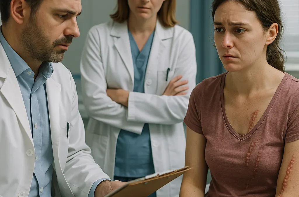 ¿Es normal que tenga cicatrices queloides después de la operación?